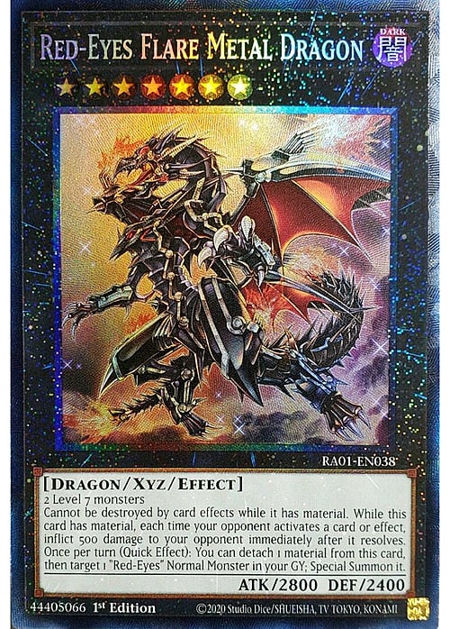 Red-Eyes Flare Metal Dragon Card Front