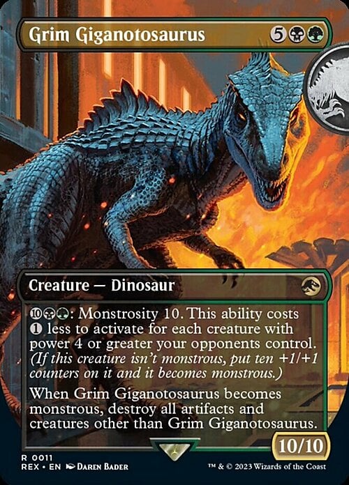 Grim Giganotosaurus Card Front