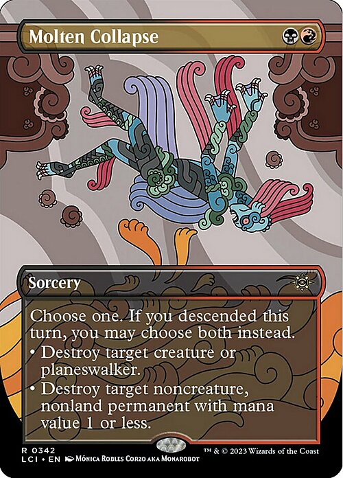 Molten Collapse Card Front