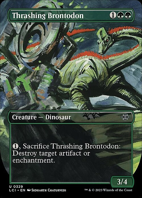 Thrashing Brontodon Card Front