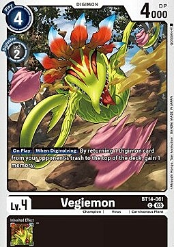 Vegiemon Card Front