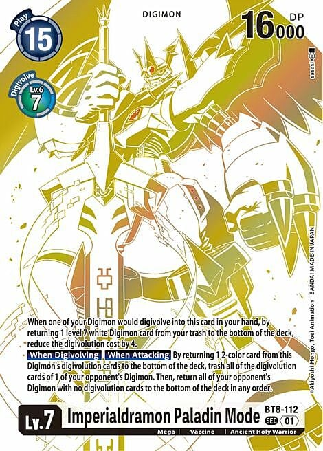 Imperialdramon Paladin Mode Card Front