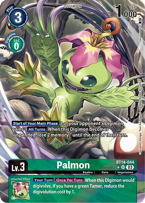 Palmon Card Front