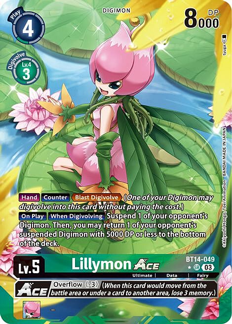 Lillymon Ace Card Front