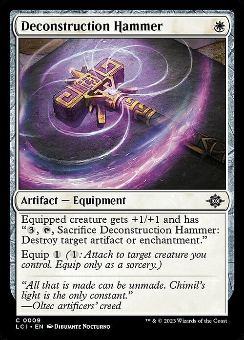 Deconstruction Hammer Card Front