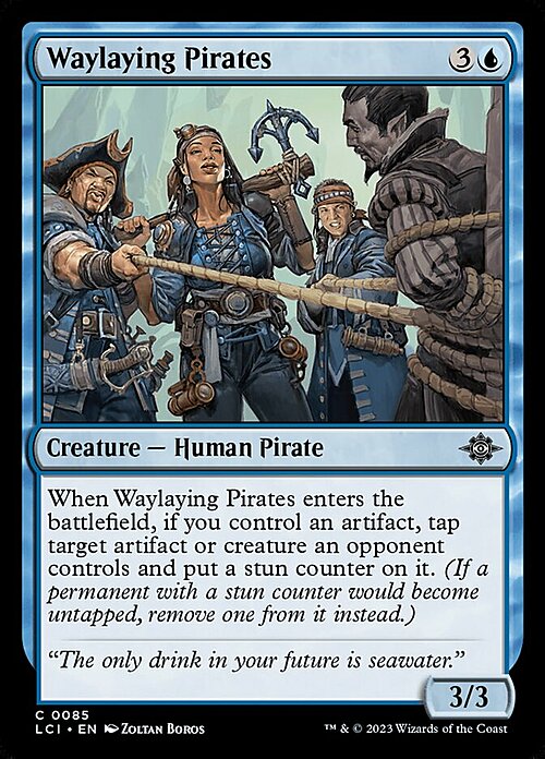 Waylaying Pirates Card Front