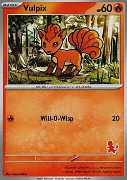 Vulpix Card Front