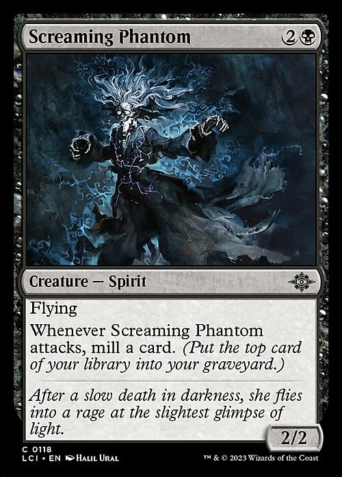 Fantasma Urlante Card Front