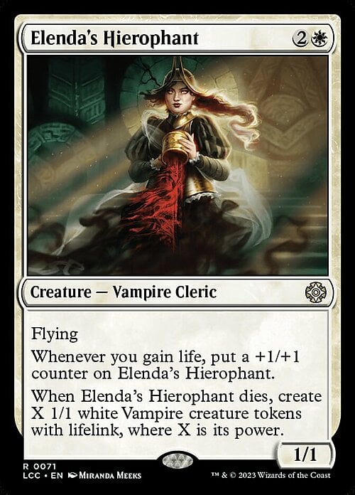 Elenda's Hierophant Card Front