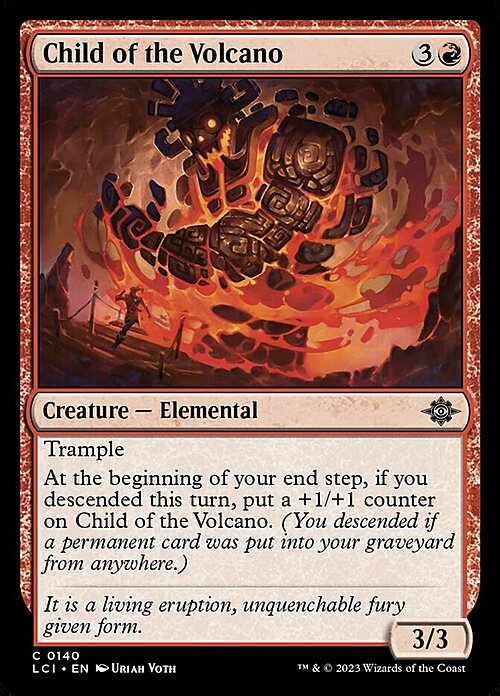 Child of the Volcano Card Front