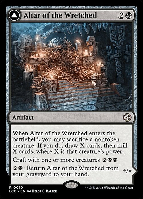 Altar of the Wretched // Wretched Bonemass Card Front