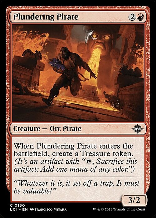 Plundering Pirate Card Front
