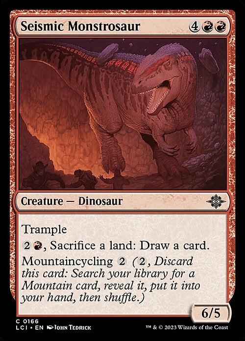 Mostrosauro Sismico Card Front