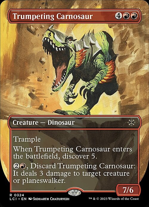 Carnosauro Ruggente Card Front