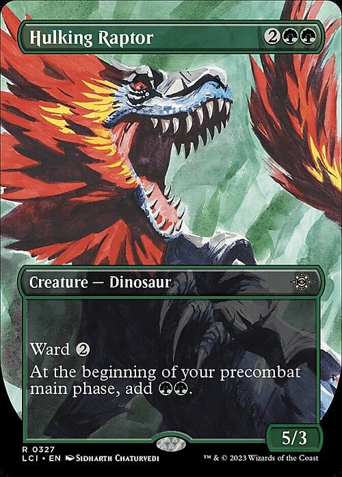 Hulking Raptor Card Front