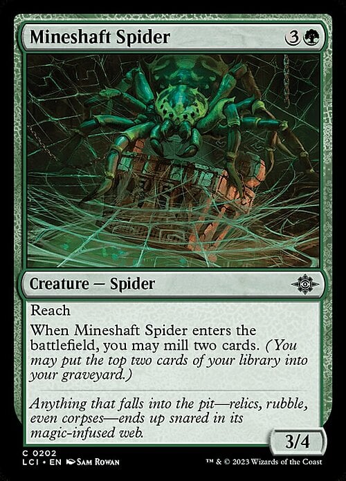 Mineshaft Spider Card Front