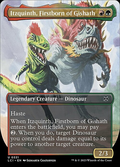 Itzquinth, Primogenito di Gishath Card Front