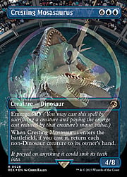 Cresting Mosasaurus · Emblem Foil 028★