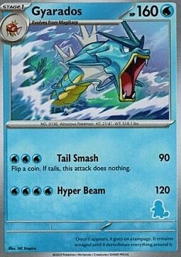 Gyarados Card Front