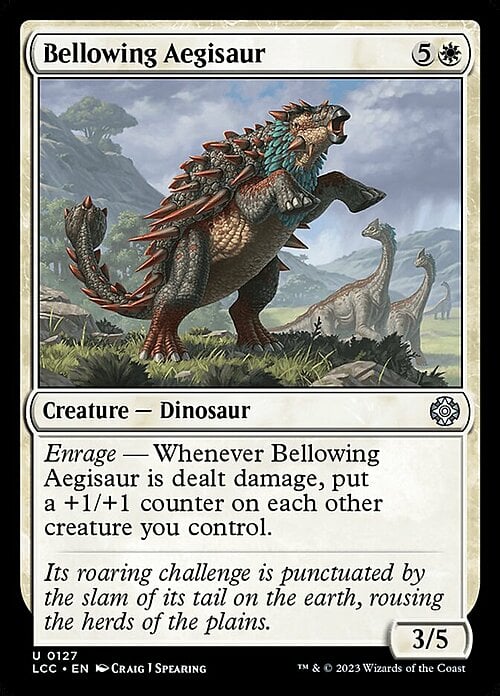 Bellowing Aegisaur Card Front