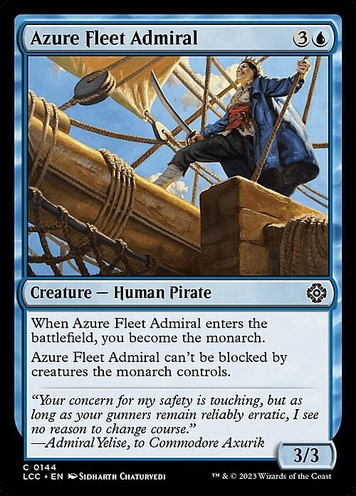 Azure Fleet Admiral Card Front