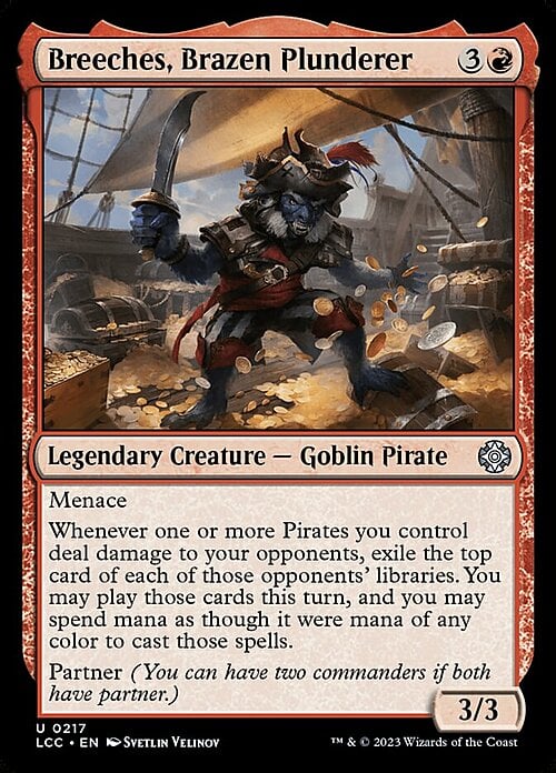 Breeches, Brazen Plunderer Card Front
