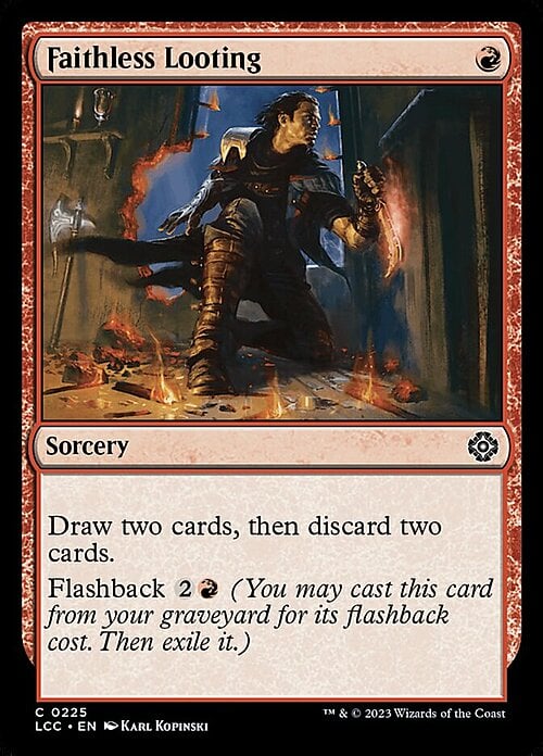Faithless Looting Card Front