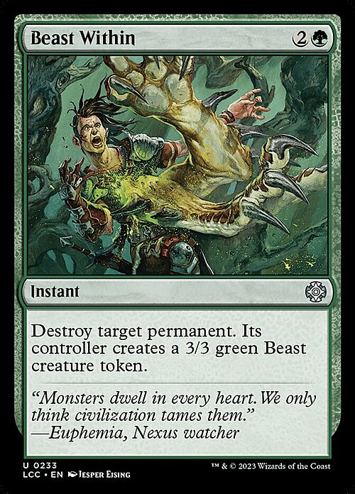 Beast Within Card Front