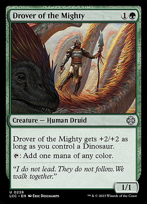 Drover of the Mighty Card Front