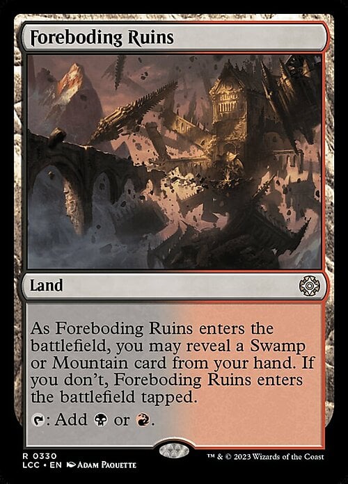 Foreboding Ruins Card Front