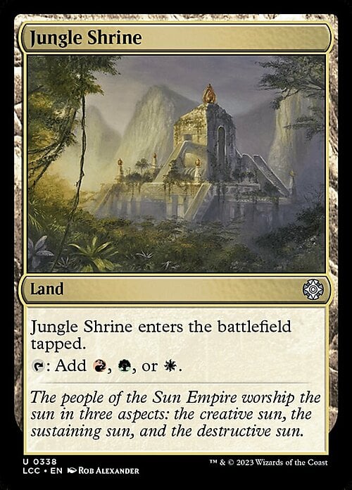 Jungle Shrine Card Front