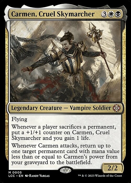 Carmen, Cruel Skymarcher Card Front