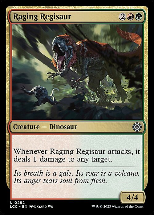 Raging Regisaur Card Front