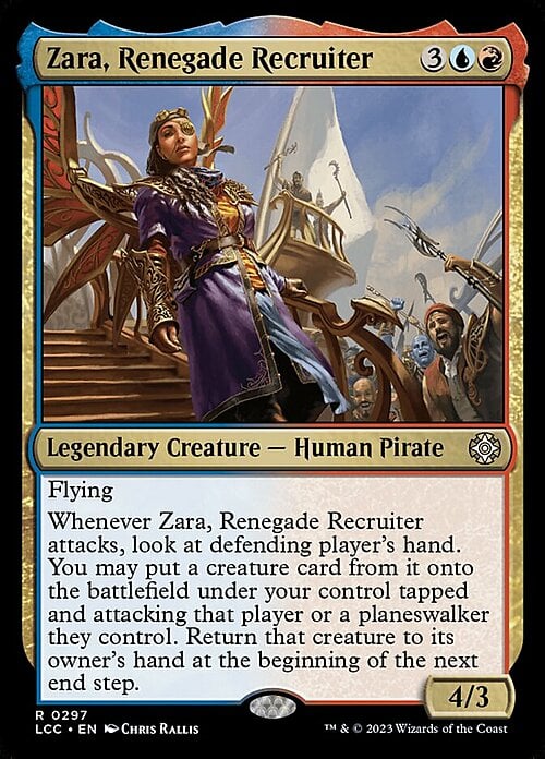 Zara, Renegade Recruiter Card Front