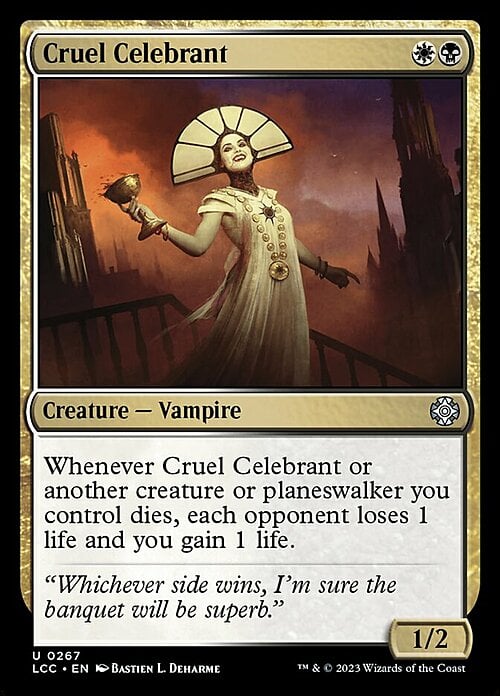 Cruel Celebrant Card Front