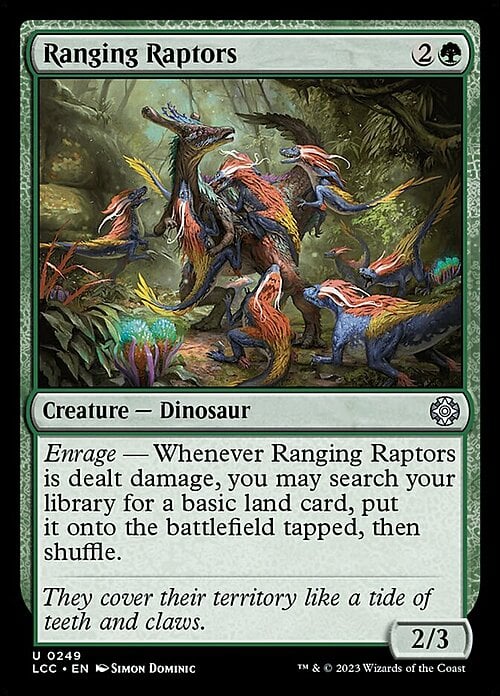 Ranging Raptors Card Front