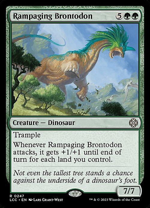 Rampaging Brontodon Card Front