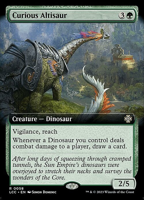 Curious Altisaur Card Front