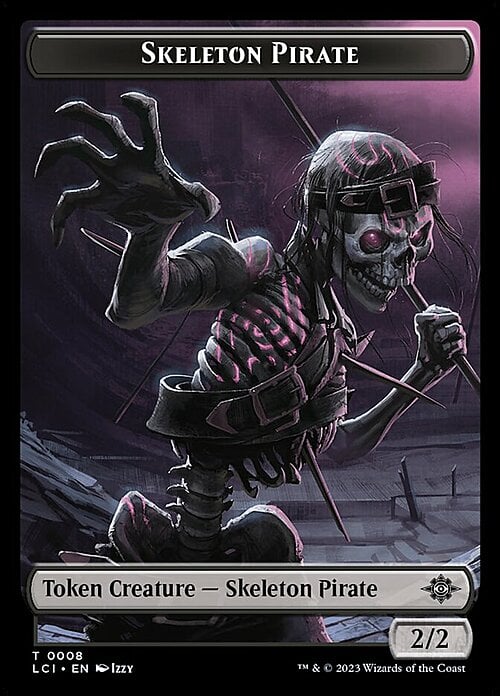 Skeleton Pirate Card Front