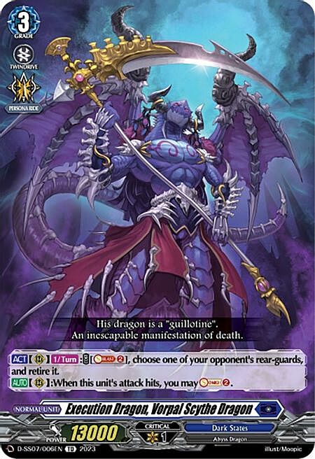 Execution Dragon, Vorpal Scythe Dragon Card Front