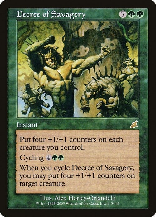Decree of Savagery Card Front