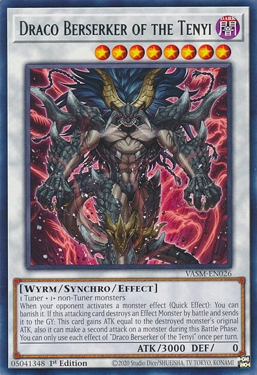 Draco Berserker of the Tenyi Card Front