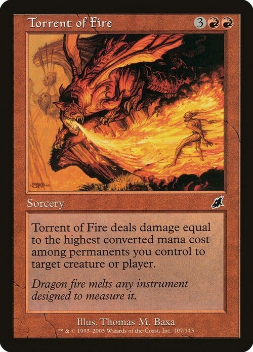 Torrent of Fire Card Front