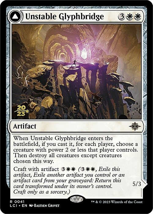 Unstable Glyphbridge // Sandswirlwanderglyph Card Front