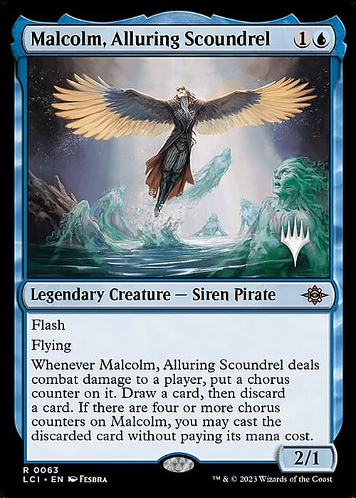 Malcolm, Alluring Scoundrel Card Front