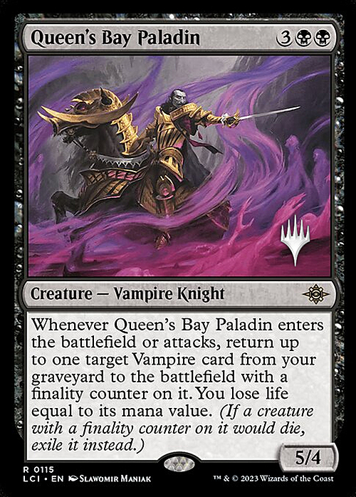 Queen's Bay Paladin Card Front