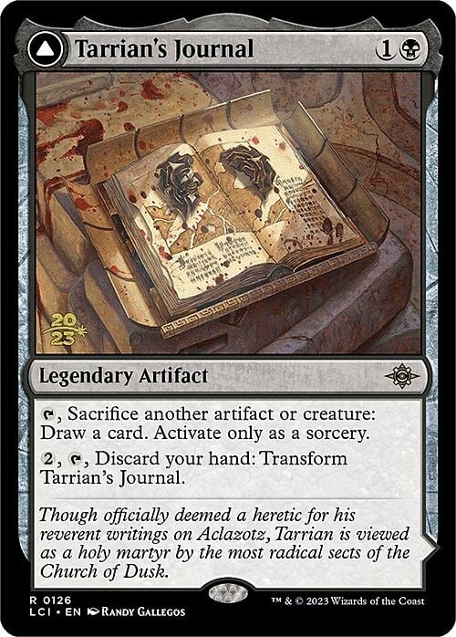 Tarrian's Journal // The Tomb of Aclazotz Card Front