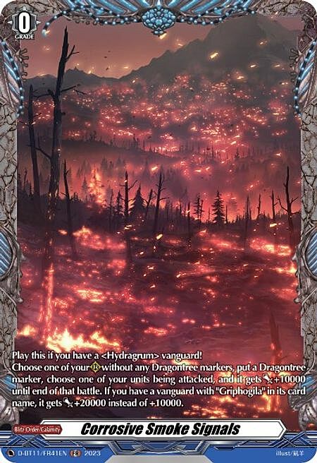 Corrosive Smoke Signals Card Front