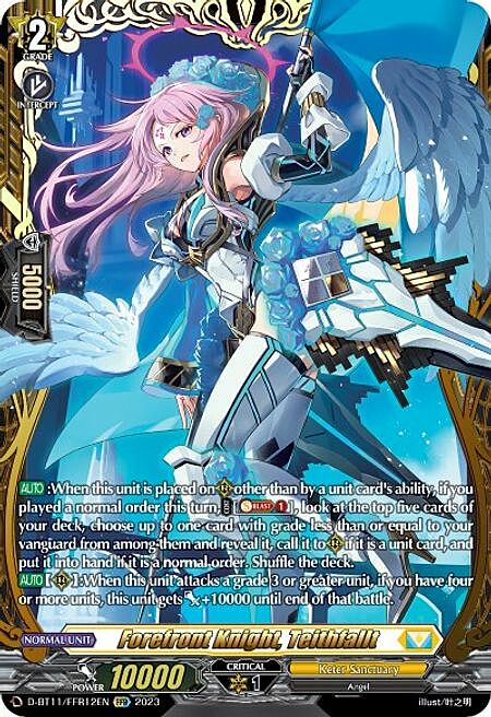 Forefront Knight, Teithfallt Card Front