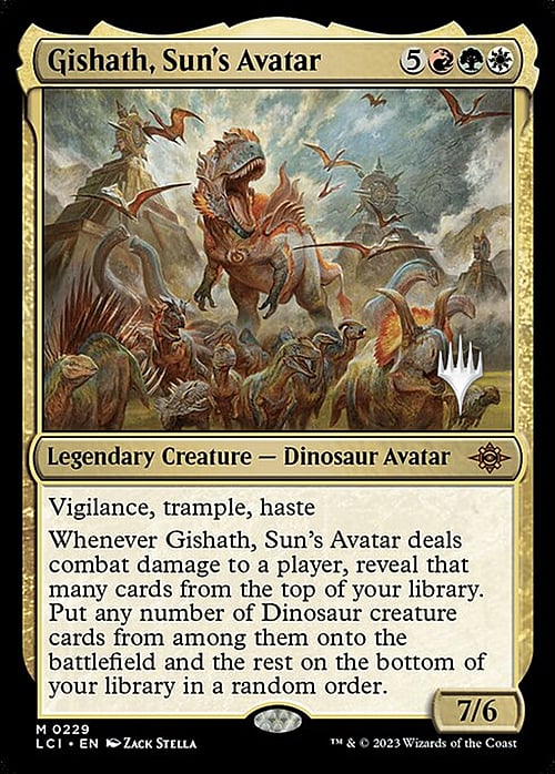 Gishath, Avatar del Sole Card Front